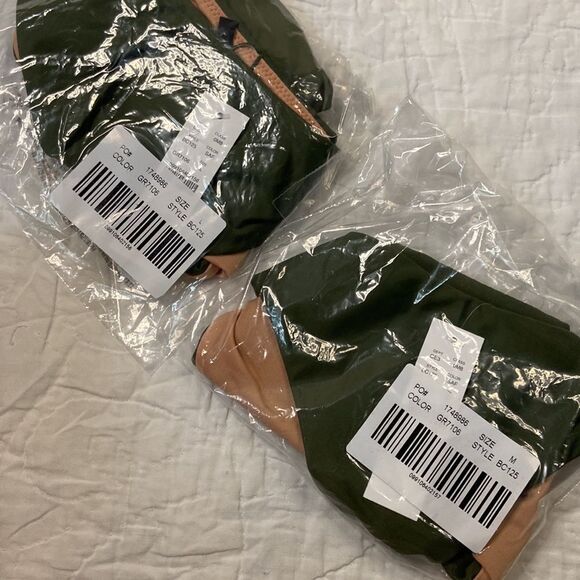 NWT J.Crew Curved-waist cheeky bikini bottom in Green - Picture 5 of 7